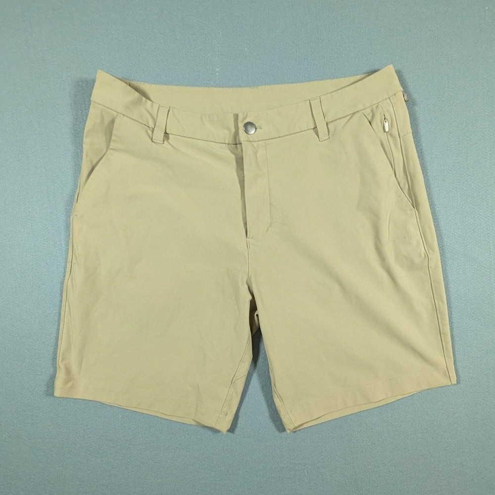 Lululemon Commission Golf Shorts Mens Size 33 Khaki Technical Performance
